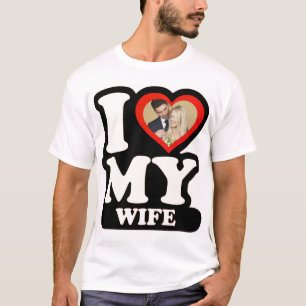 I Love My Wife 1974 - Custom Photo Personalized T-Shirt