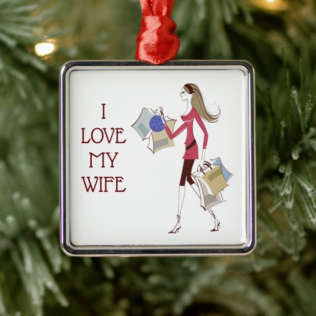 ****I LOVE MY WIFE****  CHRISTMAS ORNAMENT (Tree)