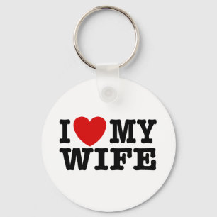 I Love My Wife Keychain