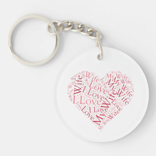 I Love My Wife Keychain