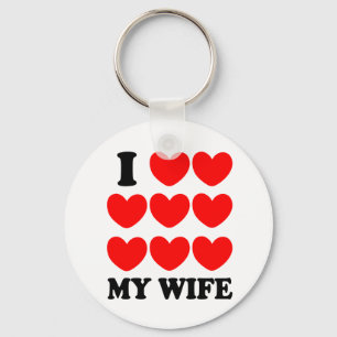 I Love My Wife Keychain