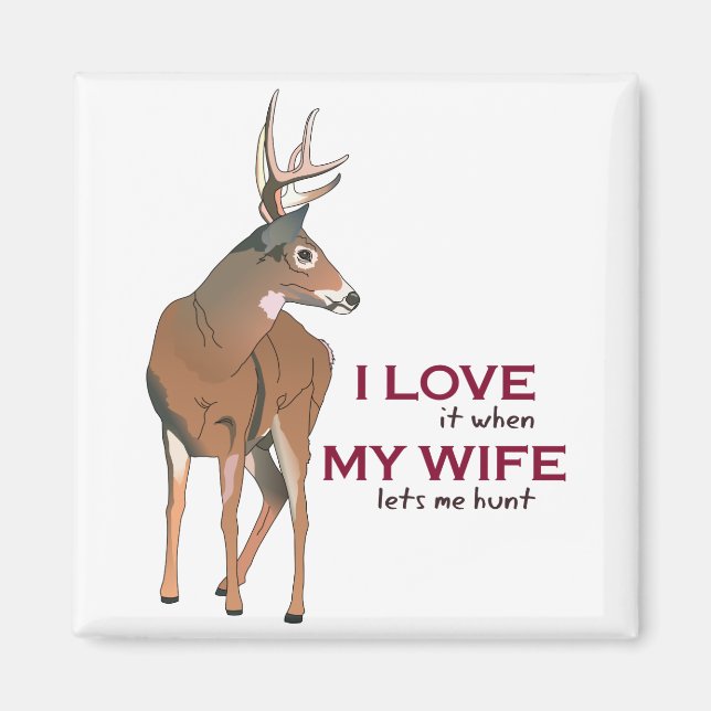 I Love My Wife Magnet (Front)