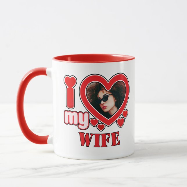 I Love My Wife Personalized Mug (Left)
