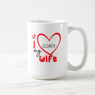 I Love My Wife Photo Cadeau Café Mug