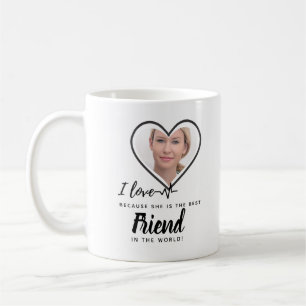 I Love My Wife PHOTO Gift - Best Friend Custom Coffee Mug