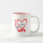 I Love My Wife Photo Gift Classic Mug, 11 oz Coffe Two-Tone Coffee Mug<br><div class="desc">I Love My Wife Photo Gift Mug. Just replace and add your own photo.</div>