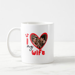 I Love My Wife Photo Gift Classic Mug, 11 oz Coffee Mug