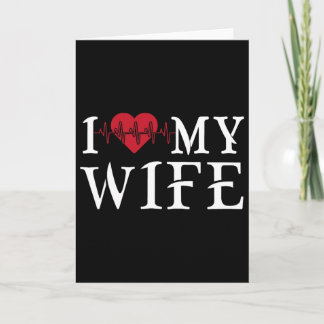 I Love My Wife Red Heart Funny Mother's Day Matchi Card