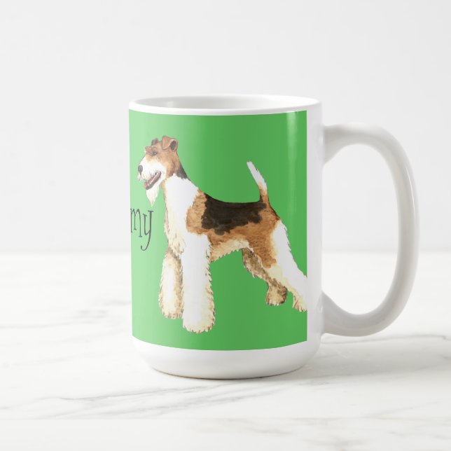 I Love my Wire Fox Terrier Coffee Mug (Right)