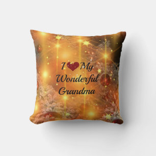 I Love My Wonderful Grandma, Throw Pillow