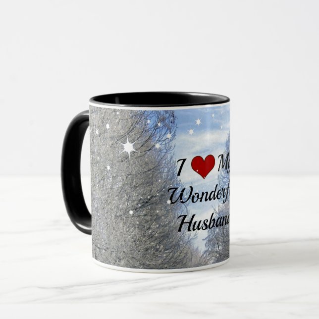 I Love My Wonderful Husband Mug (Front Left)
