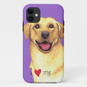 I Love my Yellow Lab iPhone 11 Case