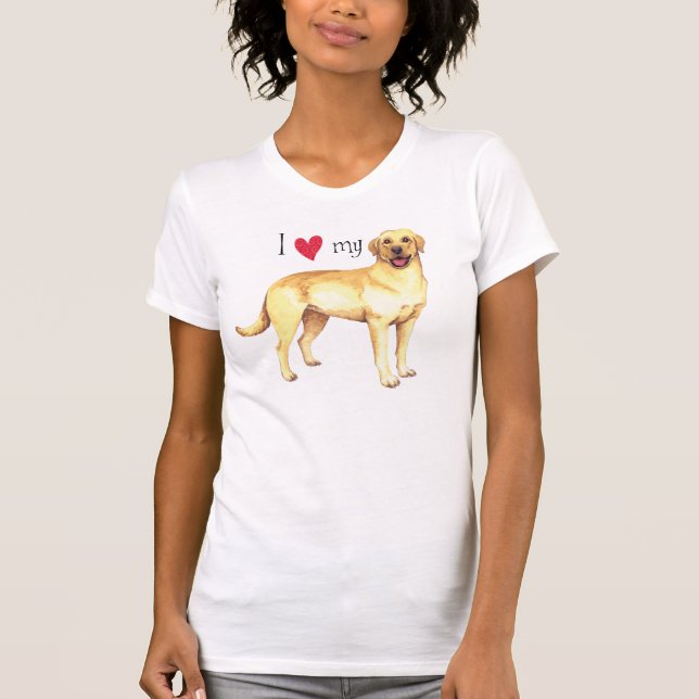I Love my Yellow Lab T-Shirt (Front)