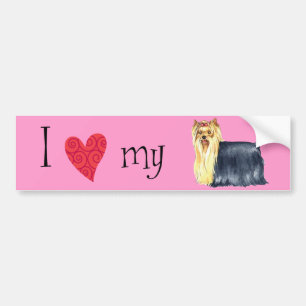 I Love my Yorkie Bumper Sticker