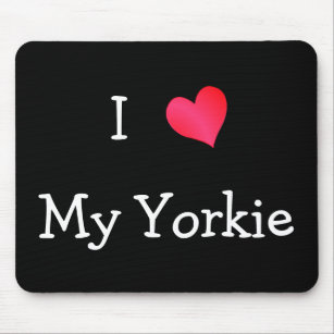 I Love My Yorkie Mouse Pad