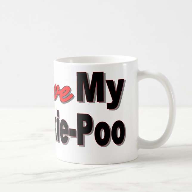I Love My Yorkie-Poo Coffee Mug (Right)