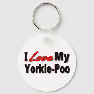 I Love My Yorkie-Poo Keychain