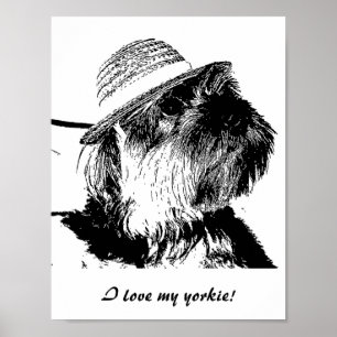 I love my yorkie! Value Poster