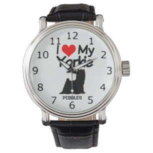 I Love My Yorkshire Terrier Dog Yorkie Watch