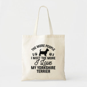 I Love My Yorkshire Terrier Tote Bag