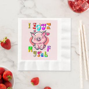I Love Myself Napkin
