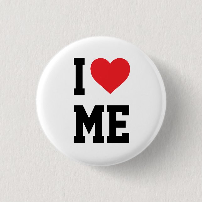 I Love Myself Trucker 1 Inch Round Button (Front)