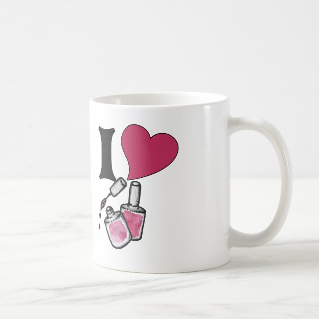 I love nail polish coffee mug (Right)