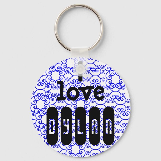 I love *name keychain (Front)