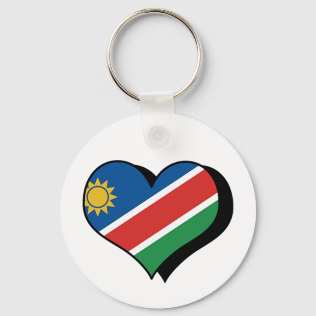 I Love Namibia Keychain (Front)