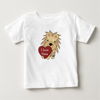 I Love Nana Whimsical Lion Valentine Baby T-Shirt