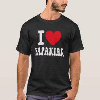 I Love NAPAKIAK Alaska Heart Souvenir AK City Prid T-Shirt