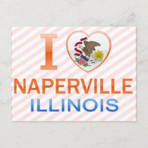 I Love Naperville, IL Postcard