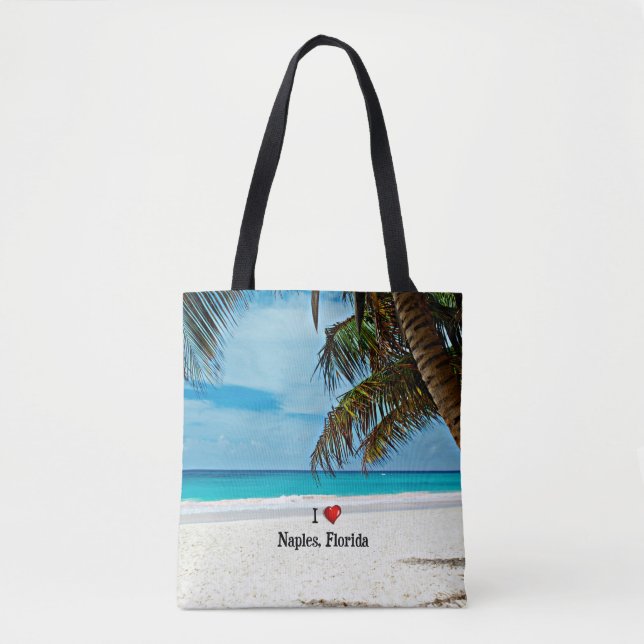 I Love Naples, Florida Tote Bag (Front)