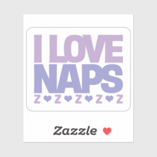 I Love Naps Sticker