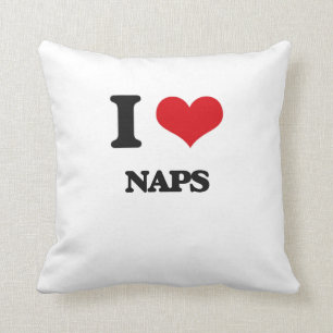 I Love Naps Throw Pillow