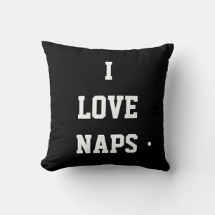 I Love Naps Throw Pillow