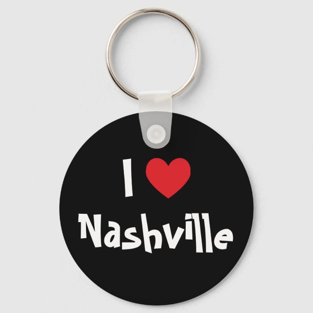 I Love Nashville Keychain (Front)
