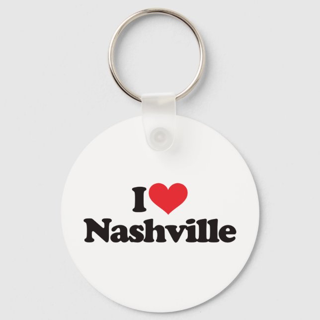 I Love Nashville Keychain (Front)