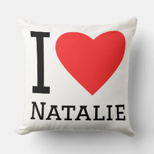 I love natalie  throw pillow