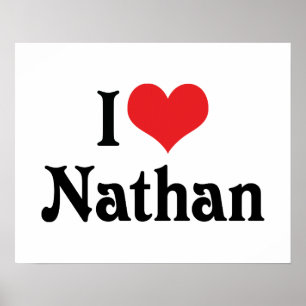 I Love Nathan Poster