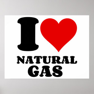 I LOVE NATURAL GAS POSTER