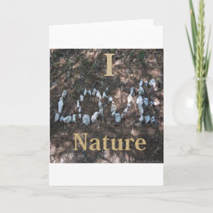 I Love Nature Apparel and Gifts Card