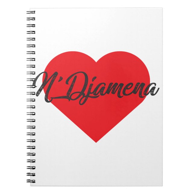 I Love N'Djamena - Chad Notebook (Front)