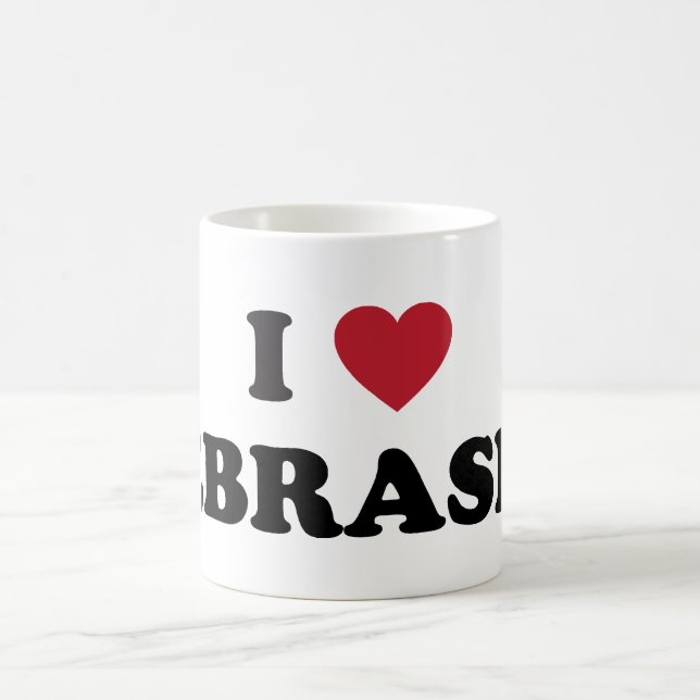 I Love Nebraska Coffee Mug (Center)