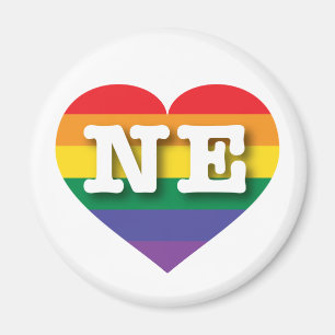 I love Nebraska Gay Pride Magnet