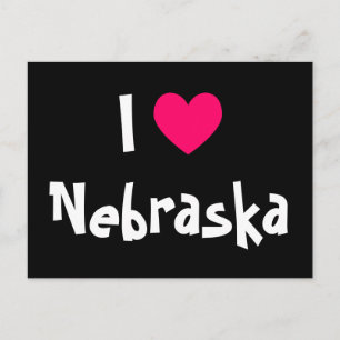 I Love Nebraska Postcard