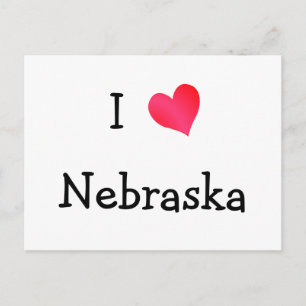 I Love Nebraska Postcard