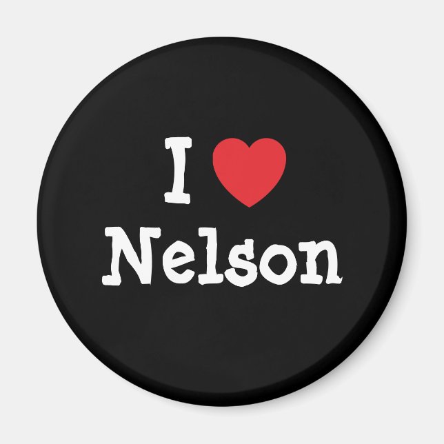 I love Nelson heart custom personalized Magnet (Front)