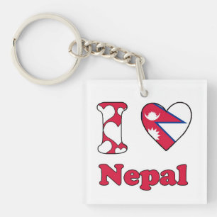 I love Nepal Keychain