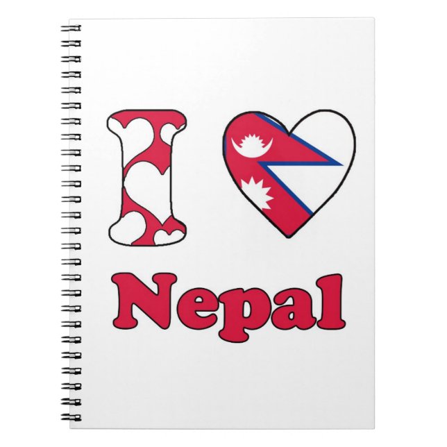I love Nepal Notebook (Front)
